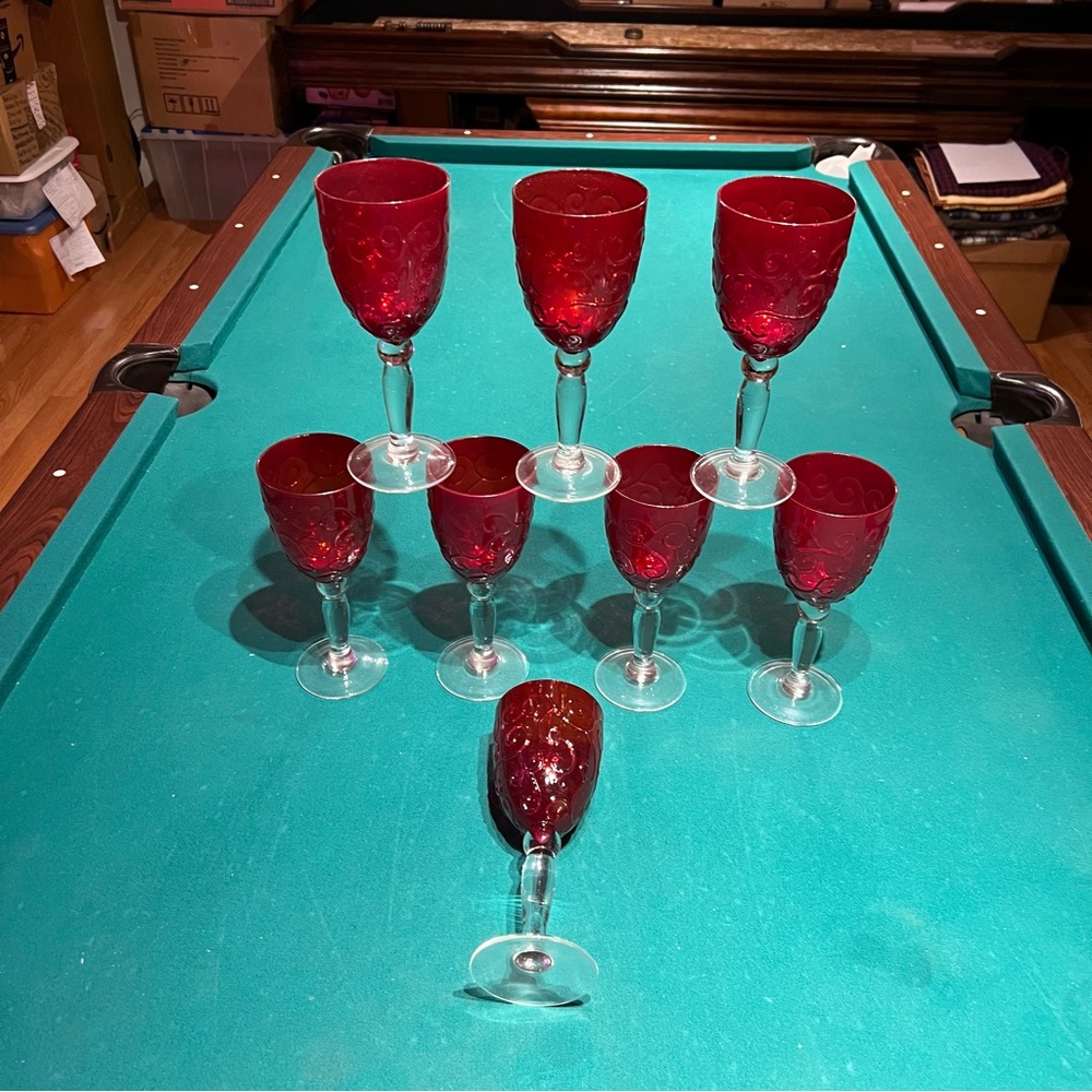 Fitz and Floyd long stem Wine/Champagne Glasses, 4 piece set